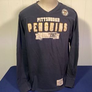 Old Time Hockey Pittsburgh Penguins long sleeve shirt mens  Large